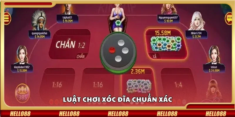 Luật chơi xóc đĩa cơ bản