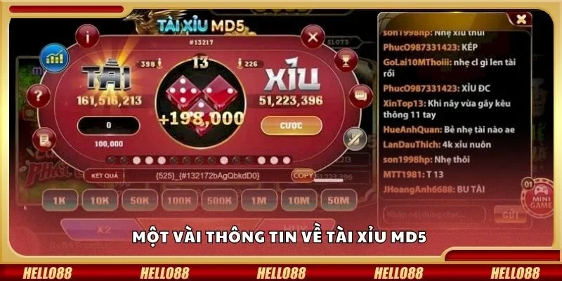 Một vài thông tin về tài xỉu md5 